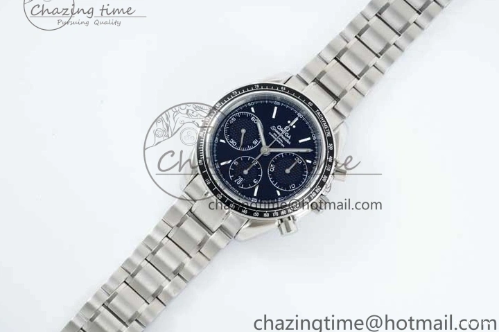 0414 Speedmaster Racing Master SS HKF Best Edition Black Dial on SS Bracelet A Versatile 7810